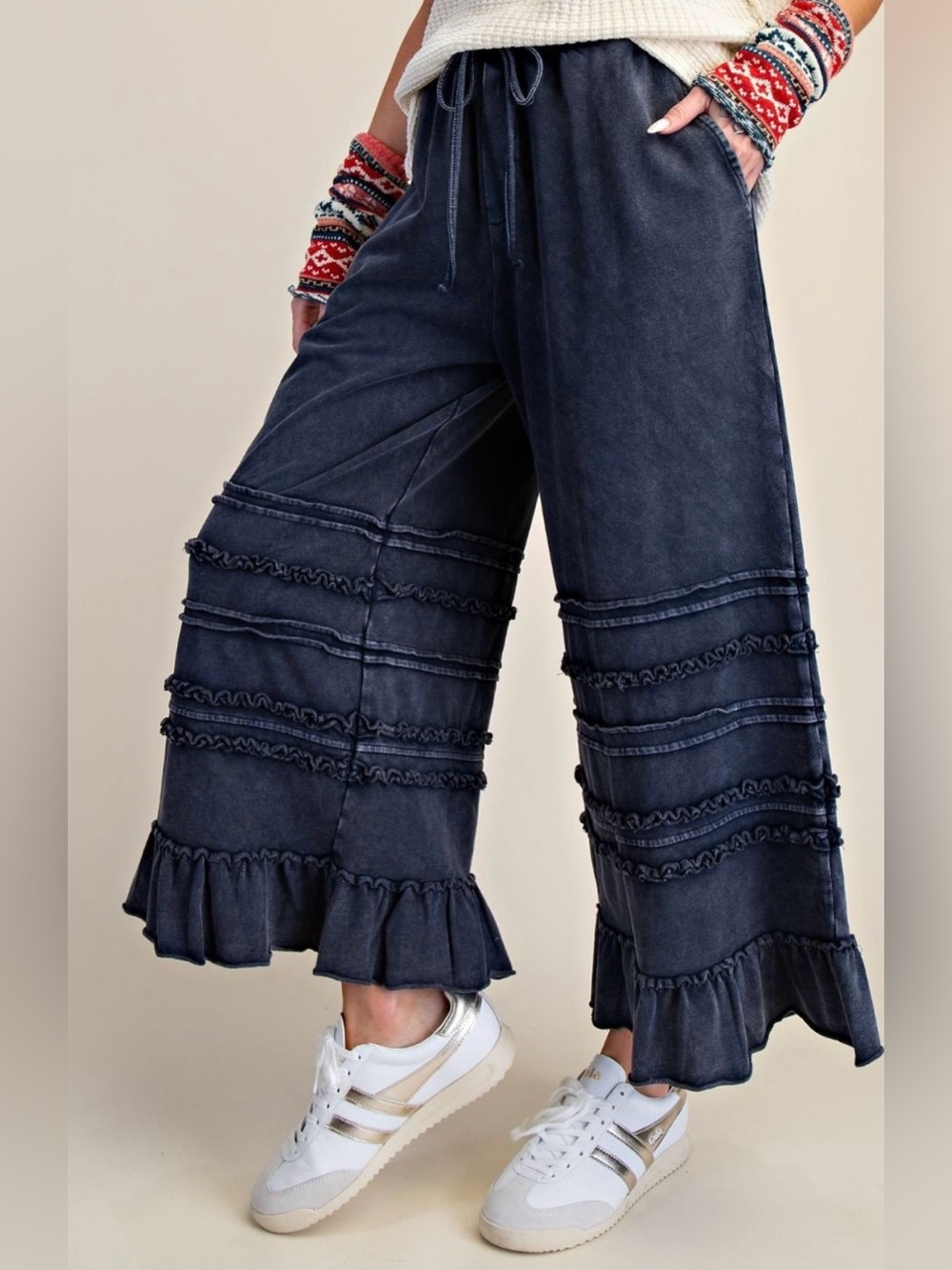 All about the Ruffles in Midnight by Easel Los Angeles